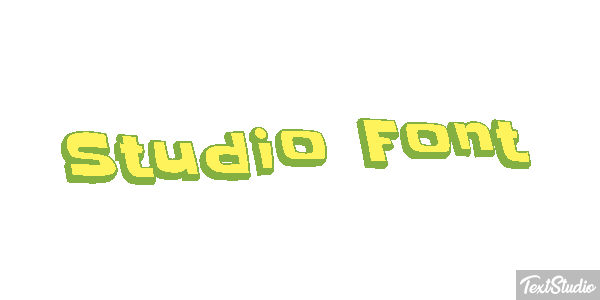 Studio Font Tekst effect