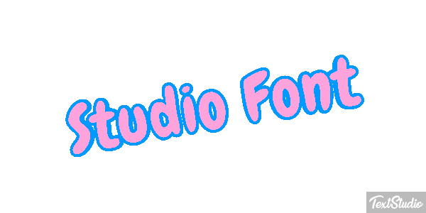 Studio Font Tekst effect
