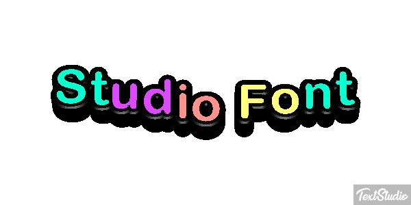 Studio Font Tekst effect