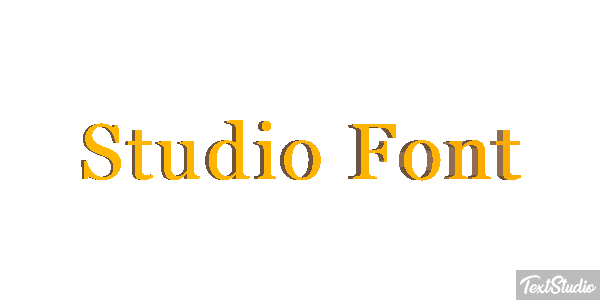 Studio Font Tekst effect