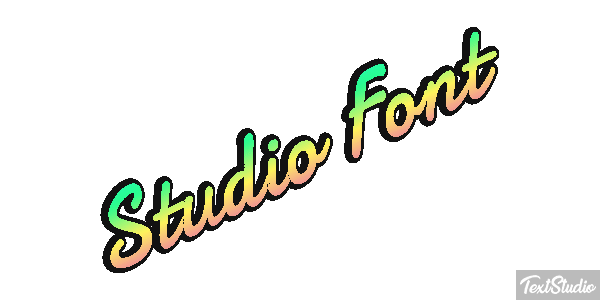 Studio Font Tekst effect