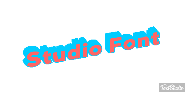Studio Font Tekst effect