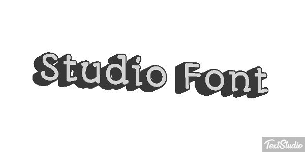 Studio Font Tekst effect