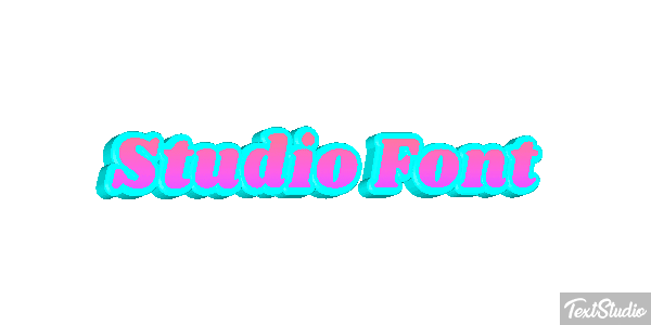 Studio Font Tekst effect