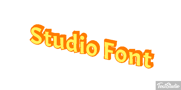 Studio Font Tekst effect