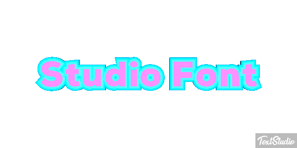 Studio Font Tekst effect