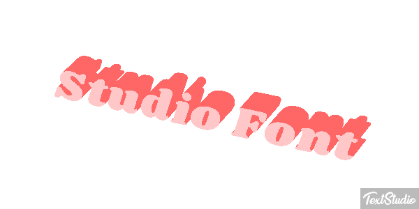 Studio Font Tekst effect