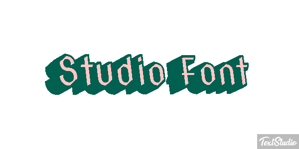 Studio Font Tekst effect