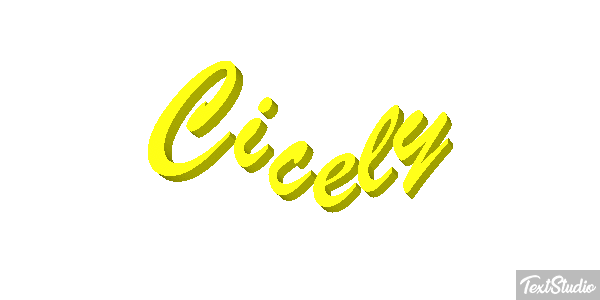 Cicely Text effect