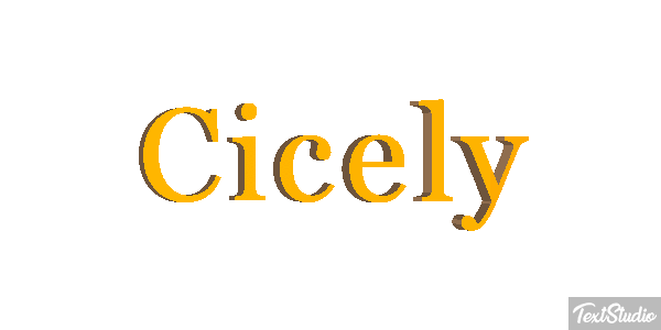 Cicely Text effect