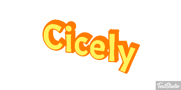 Cicely Text effect