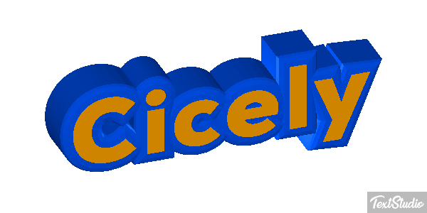 Cicely Text effect