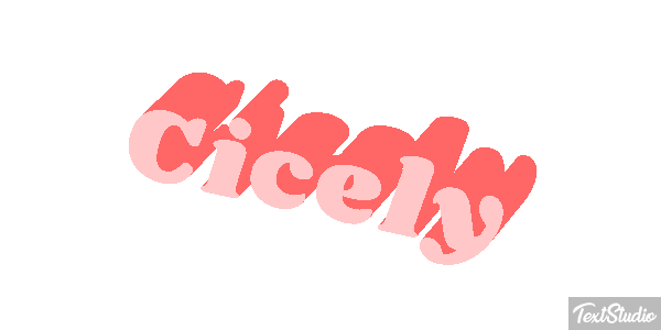 Cicely Text effect