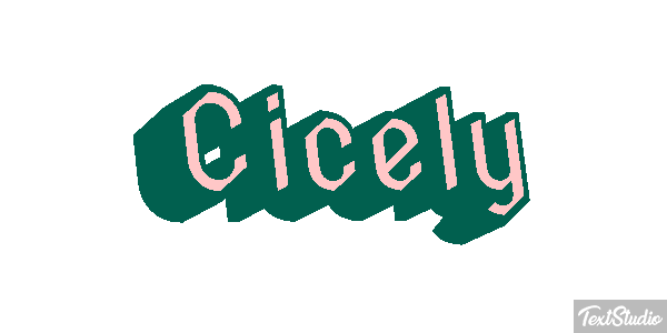 Cicely Text effect