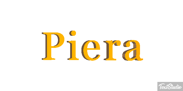Piera Effetto testo