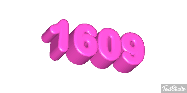 1609 Tekst effect