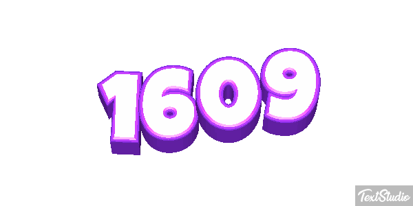 1609 Tekst effect