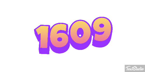 1609 Tekst effect