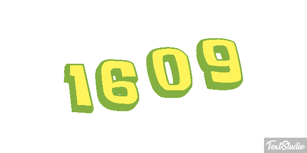 1609 Tekst effect