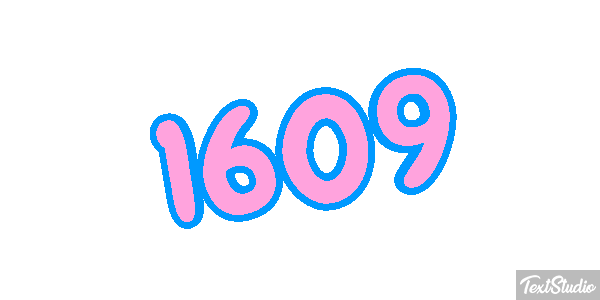 1609 Tekst effect