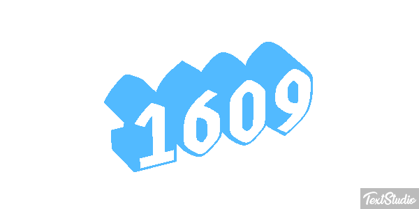 1609 Tekst effect