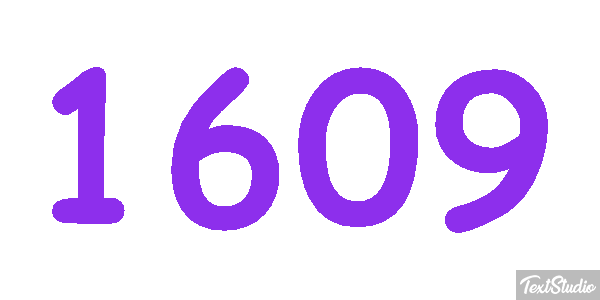 1609 Tekst effect