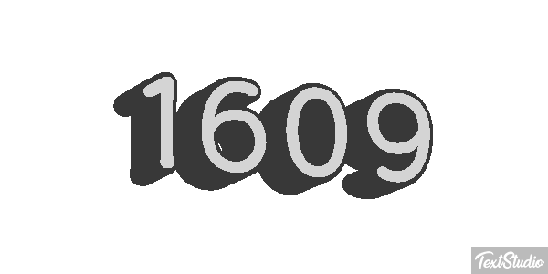 1609 Tekst effect