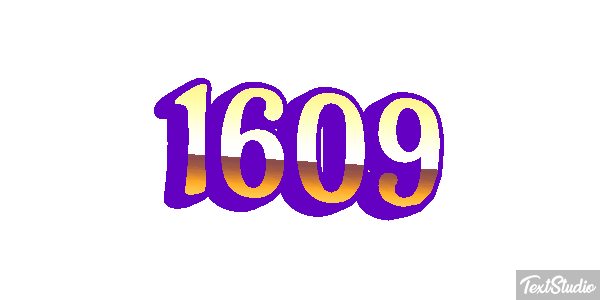 1609 Tekst effect