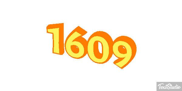 1609 Tekst effect