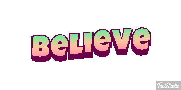 Believe Texteffekt