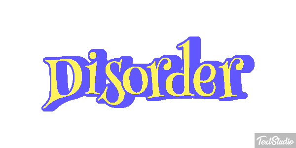 Disorder Text effect