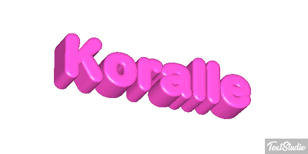 Koralle Texteffekt