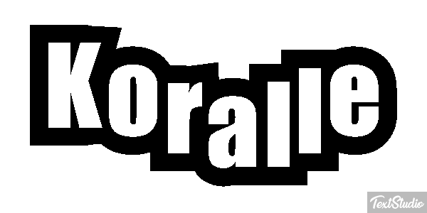 Koralle Texteffekt