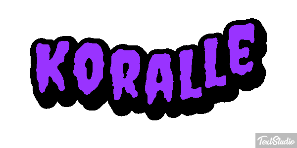 Koralle Texteffekt