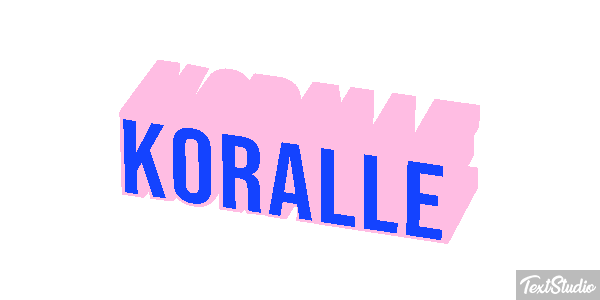 Koralle Texteffekt