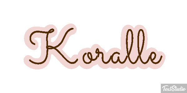 Koralle Texteffekt