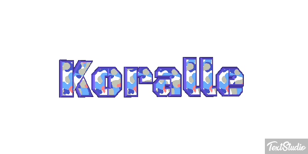 Koralle Texteffekt