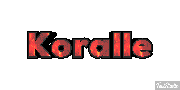 Koralle Texteffekt