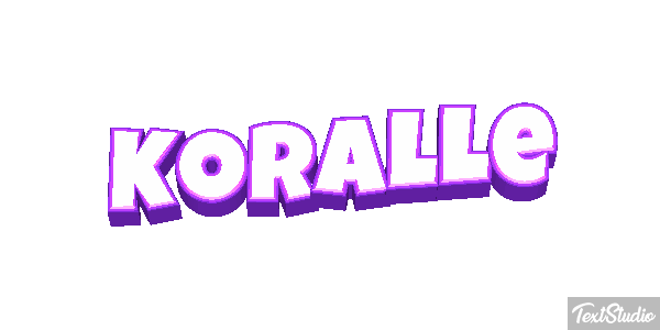 Koralle Texteffekt