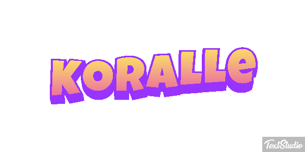 Koralle Texteffekt