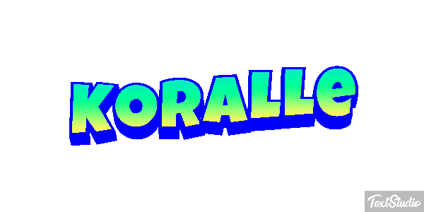 Koralle Texteffekt