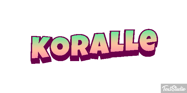 Koralle Texteffekt