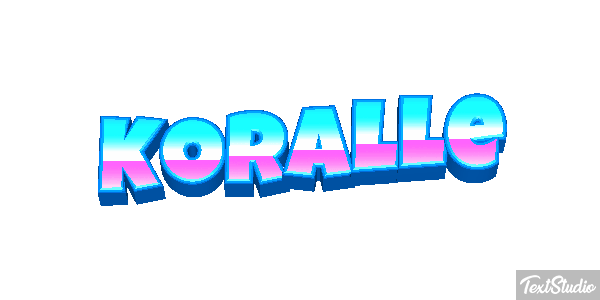 Koralle Texteffekt