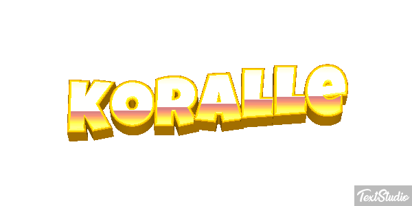 Koralle Texteffekt
