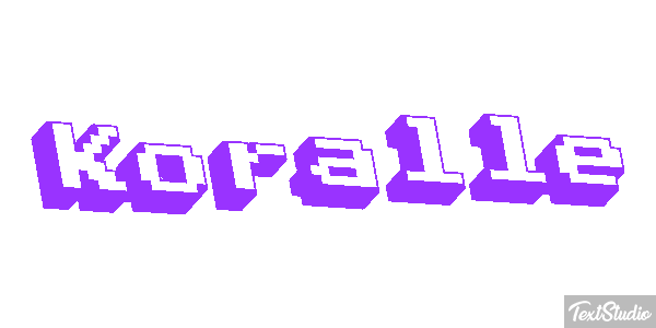 Koralle Texteffekt