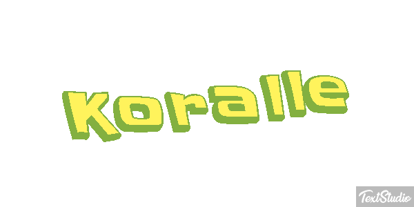 Koralle Texteffekt