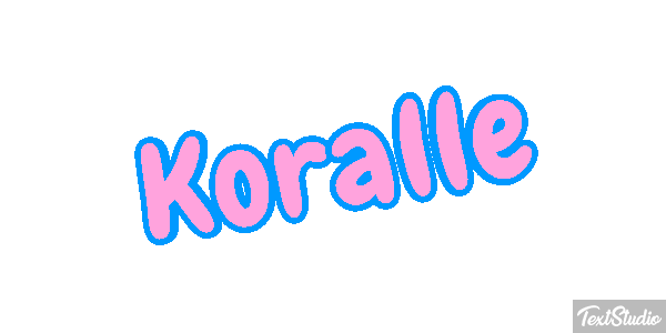 Koralle Texteffekt