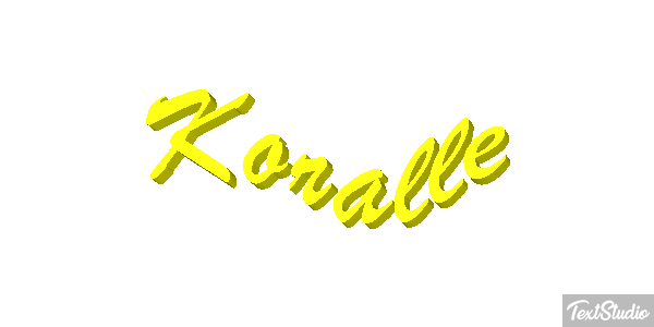 Koralle Texteffekt