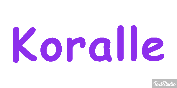Koralle Texteffekt