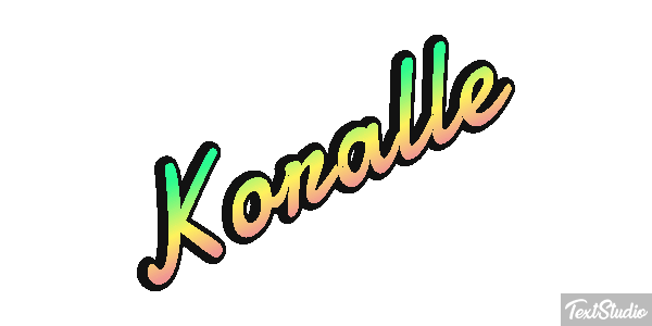 Koralle Texteffekt